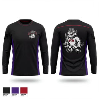Long Sleeve Performance Shirt, TCU Ranger Challenge, Army, Teamtime, Team time, sublimation, custom sports apparel, team uniforms, spirit wear, spiritwear, sports uniforms, custom shirts, team store, custom team store, fundraiser sports, apparel fundraiser
