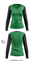 Weeki Wachee Hornets 88701792 Women's Long Sleeve V-neck Shirt - 31