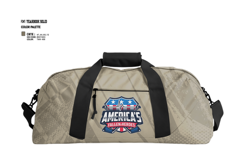 Duffle Bag, Fallen Heroes, Ice Hockey, Teamtime, Team time, sublimation, custom sports apparel, team uniforms, spirit wear, spiritwear, sports uniforms, custom shirts, team store, custom team store, fundraiser sports, apparel fundraiser
