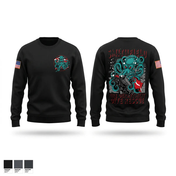 Crew Neck Sweatshirt, Smithfield Fire, Fire Department, Teamtime, Team time, sublimation, custom sports apparel, team uniforms, spirit wear, spiritwear, sports uniforms, custom shirts, team store, custom team store, fundraiser sports, apparel fundraiser