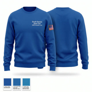 Crew Neck Sweatshirt, State Fair EMT/Paramedic Unit, EMS/EMT, Teamtime, Team time, sublimation, custom sports apparel, team uniforms, spirit wear, spiritwear, sports uniforms, custom shirts, team store, custom team store, fundraiser sports, apparel fundraiser