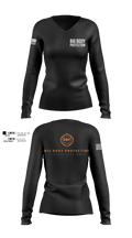 Big Body Protection 75835600 Women's Long Sleeve V-neck Shirt - 100