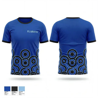 Short Sleeve Performance Shirt, Krakens, Swimming, Teamtime, Team time, sublimation, custom sports apparel, team uniforms, spirit wear, spiritwear, sports uniforms, custom shirts, team store, custom team store, fundraiser sports, apparel fundraiser