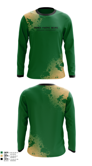 Long Sleeve Performance Shirt, Sierra Pacífic Bears, Cross Country, Teamtime, Team time, sublimation, custom sports apparel, team uniforms, spirit wear, spiritwear, sports uniforms, custom shirts, team store, custom team store, fundraiser sports, apparel fundraiser