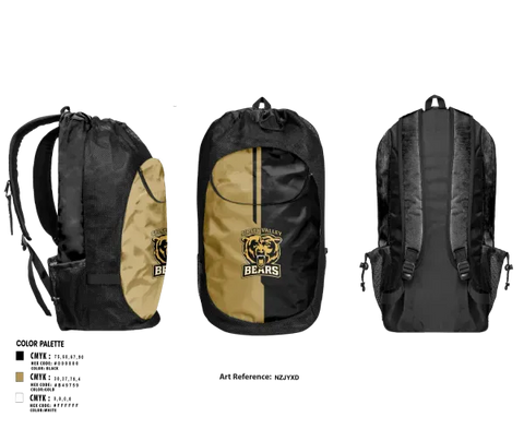 Gear Bag, Sipsey Valley Bears, Baseball, Teamtime, Team time, sublimation, custom sports apparel, team uniforms, spirit wear, spiritwear, sports uniforms, custom shirts, team store, custom team store, fundraiser sports, apparel fundraiser