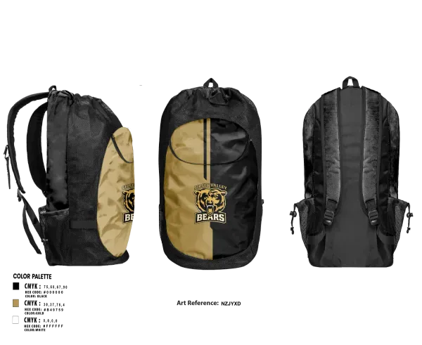 Gear Bag, Sipsey Valley Bears, Baseball, Teamtime, Team time, sublimation, custom sports apparel, team uniforms, spirit wear, spiritwear, sports uniforms, custom shirts, team store, custom team store, fundraiser sports, apparel fundraiser