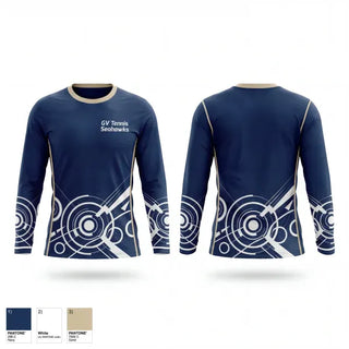 Long Sleeve Performance Shirt, GV Tennis Seahawks, Tennis, Teamtime, Team time, sublimation, custom sports apparel, team uniforms, spirit wear, spiritwear, sports uniforms, custom shirts, team store, custom team store, fundraiser sports, apparel fundraiser