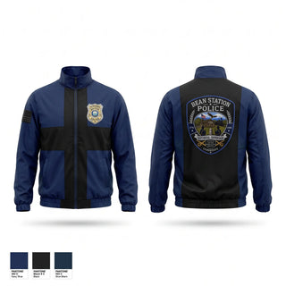 Windbreaker, BEAN STATION POLICE DEPARTMENT, Police, Teamtime, Team time, sublimation, custom sports apparel, team uniforms, spirit wear, spiritwear, sports uniforms, custom shirts, team store, custom team store, fundraiser sports, apparel fundraiser