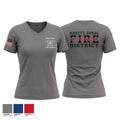 Monett Rural Fire District 89439630 Women's Short Sleeve V-neck Shirt - 1