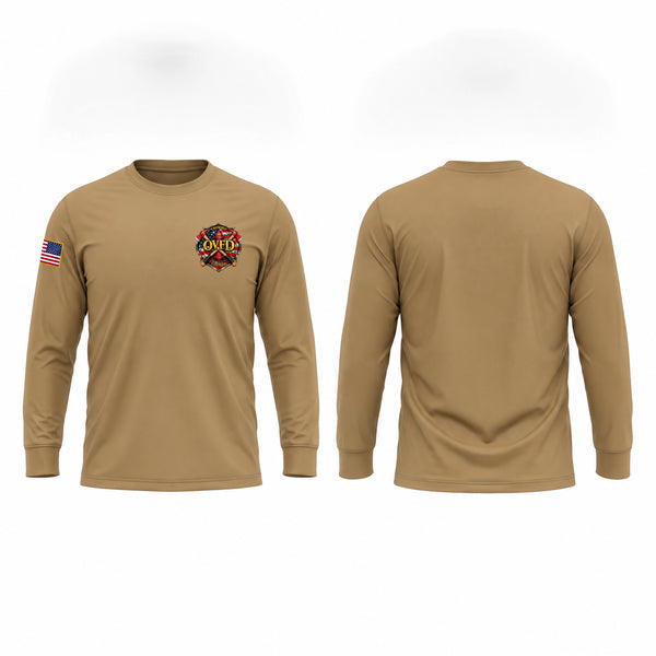 Long Sleeve Performance Shirt, Ordway volunteers fire department, Fire Department, Teamtime, Team time, sublimation, custom sports apparel, team uniforms, spirit wear, spiritwear, sports uniforms, custom shirts, team store, custom team store, fundraiser sports, apparel fundraiser