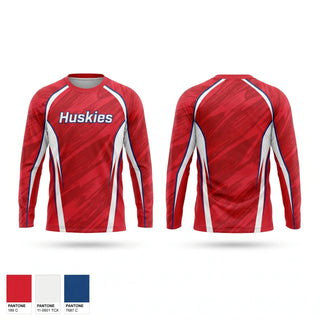 Long Sleeve Performance Shirt, Huskies, Men's Basketball, Teamtime, Team time, sublimation, custom sports apparel, team uniforms, spirit wear, spiritwear, sports uniforms, custom shirts, team store, custom team store, fundraiser sports, apparel fundraiser