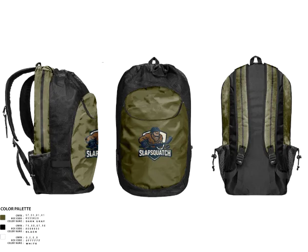 Gear Bag, Slapsquatch, Ice Hockey, Teamtime, Team time, sublimation, custom sports apparel, team uniforms, spirit wear, spiritwear, sports uniforms, custom shirts, team store, custom team store, fundraiser sports, apparel fundraiser