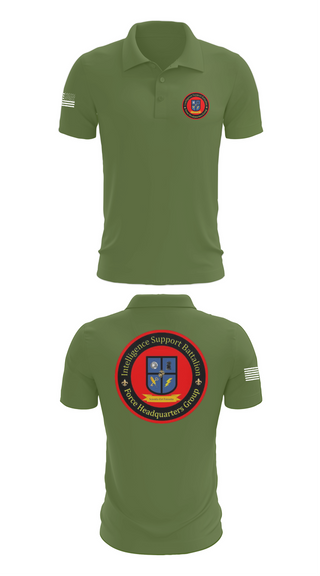 Short Sleeve Performance Polo, Intelligence Support Battalion, , Teamtime, Team time, sublimation, custom sports apparel, team uniforms, spirit wear, spiritwear, sports uniforms, custom shirts, team store, custom team store, fundraiser sports, apparel fundraiser
