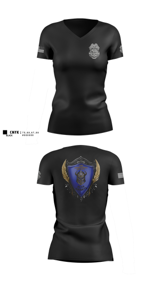 Womens Short Sleeve Vneck Shirt, LEA Fort Riley, Army, Teamtime, Team time, sublimation, custom sports apparel, team uniforms, spirit wear, spiritwear, sports uniforms, custom shirts, team store, custom team store, fundraiser sports, apparel fundraiser