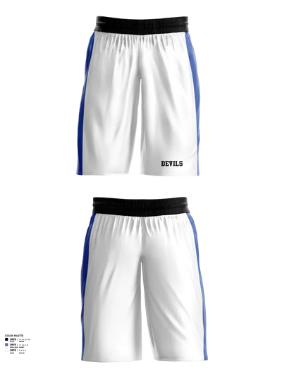 Devils 75049892 Mens Reversible Basketball Shorts - 3