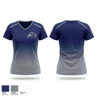 Womens Short Sleeve Vneck Shirt, Pasquotank County Panthers, Track & Field, Teamtime, Team time, sublimation, custom sports apparel, team uniforms, spirit wear, spiritwear, sports uniforms, custom shirts, team store, custom team store, fundraiser sports, apparel fundraiser