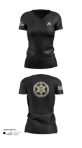 Wayne County Sheriff’s Department 8145507 Women's Short Sleeve V-neck Shirt - 1