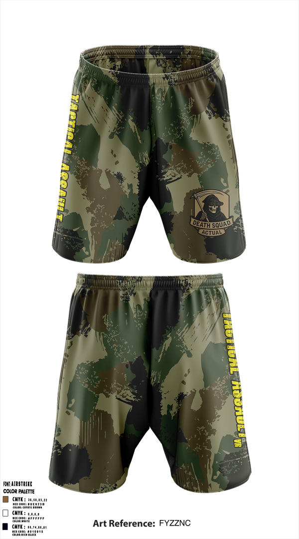 Athletic Shorts With Pockets, Death Squad Actual, E-Sports, Teamtime, Team time, sublimation, custom sports apparel, team uniforms, spirit wear, spiritwear, sports uniforms, custom shirts, team store, custom team store, fundraiser sports, apparel fundraiser