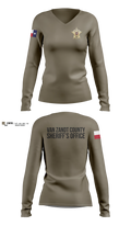 Van Zandt county sheriff’s office Women's Long Sleeve V-neck Shirt - 11