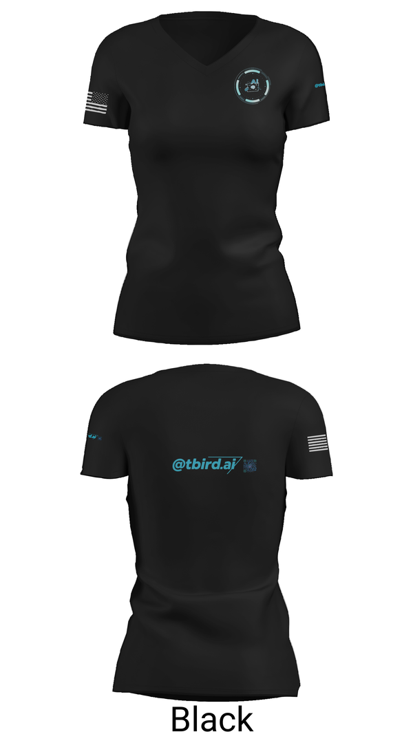 Womens Short Sleeve Vneck Shirt, AI club at Thunderbird, , Teamtime, Team time, sublimation, custom sports apparel, team uniforms, spirit wear, spiritwear, sports uniforms, custom shirts, team store, custom team store, fundraiser sports, apparel fundraiser