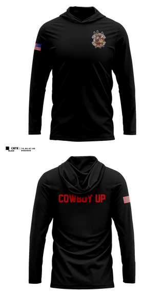 Long Sleeve hooded sunshirt, Crazy 8s, Fire Department, Teamtime, Team time, sublimation, custom sports apparel, team uniforms, spirit wear, spiritwear, sports uniforms, custom shirts, team store, custom team store, fundraiser sports, apparel fundraiser