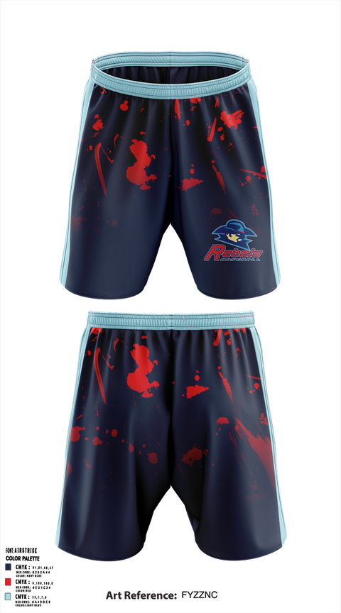 Athletic Shorts With Pockets, Rebels Baseball, Baseball, Teamtime, Team time, sublimation, custom sports apparel, team uniforms, spirit wear, spiritwear, sports uniforms, custom shirts, team store, custom team store, fundraiser sports, apparel fundraiser