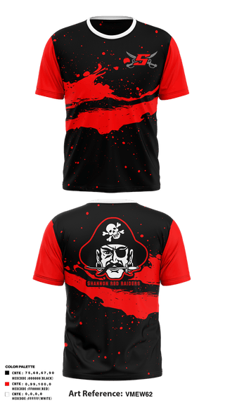 Short Sleeve Performance Shirt, Shannon Red Raiders, , Teamtime, Team time, sublimation, custom sports apparel, team uniforms, spirit wear, spiritwear, sports uniforms, custom shirts, team store, custom team store, fundraiser sports, apparel fundraiser