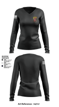 204th MEB Mountaineers 65982822 Women's Long Sleeve V-neck Shirt - 2