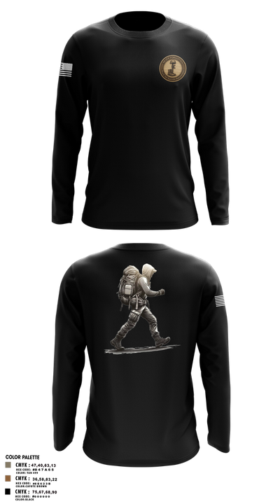 7th special force group Long Sleeve Performance Shirt 3