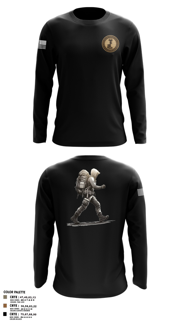 Long Sleeve Performance Shirt, 7th Group, Army, Teamtime, Team time, sublimation, custom sports apparel, team uniforms, spirit wear, spiritwear, sports uniforms, custom shirts, team store, custom team store, fundraiser sports, apparel fundraiser