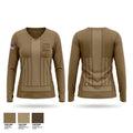 389th MI BN (SO)(A) 70321377 Women's Long Sleeve V-neck Shirt - 1