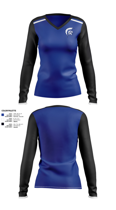 Trojans Women's Long Sleeve V-neck Shirt - 21