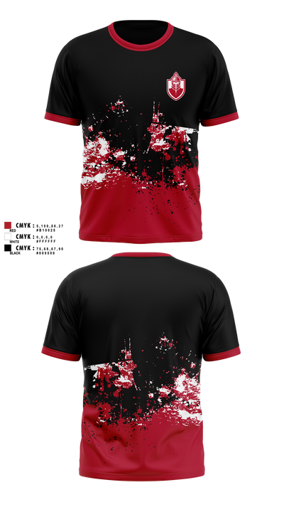 Whittier Crimson Knights 84805386 Short Sleeve Performance Shirt - 3