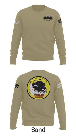 Crew Neck Sweatshirt, 185th CES, Navy, Teamtime, Team time, sublimation, custom sports apparel, team uniforms, spirit wear, spiritwear, sports uniforms, custom shirts, team store, custom team store, fundraiser sports, apparel fundraiser