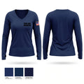 ECSO JAIL/DISPATCH Women's Long Sleeve V-neck Shirt - 1