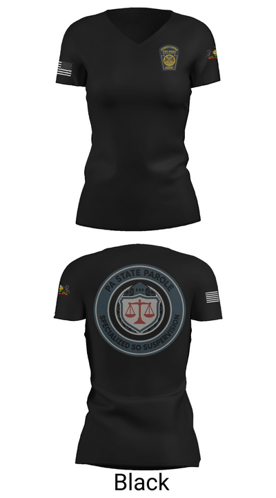 Specialized Sex Offender Supervision 79544168 Women's Short Sleeve V-neck Shirt - 27