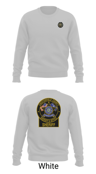 Crew Neck Sweatshirt, Chesterfield County Sheriff’s Office, Police, Teamtime, Team time, sublimation, custom sports apparel, team uniforms, spirit wear, spiritwear, sports uniforms, custom shirts, team store, custom team store, fundraiser sports, apparel fundraiser