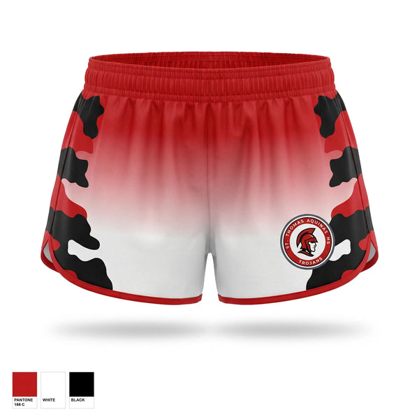 Womens Shorts, St Thomas Aquinas, Women's Soccer, Teamtime, Team time, sublimation, custom sports apparel, team uniforms, spirit wear, spiritwear, sports uniforms, custom shirts, team store, custom team store, fundraiser sports, apparel fundraiser