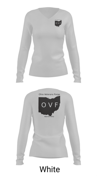 Womens Long Sleeve Vneck Shirt, ohio veterans forge, , Teamtime, Team time, sublimation, custom sports apparel, team uniforms, spirit wear, spiritwear, sports uniforms, custom shirts, team store, custom team store, fundraiser sports, apparel fundraiser