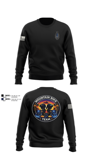 Crew Neck Sweatshirt, Mountain Bike Team, Police, Teamtime, Team time, sublimation, custom sports apparel, team uniforms, spirit wear, spiritwear, sports uniforms, custom shirts, team store, custom team store, fundraiser sports, apparel fundraiser