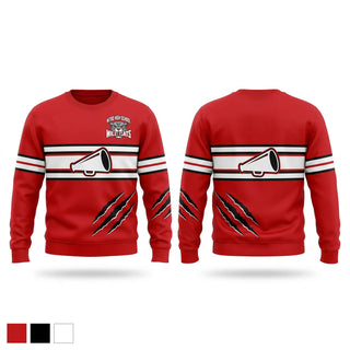 Crew Neck Sweatshirt, Nitro wildcats, Cheer, Teamtime, Team time, sublimation, custom sports apparel, team uniforms, spirit wear, spiritwear, sports uniforms, custom shirts, team store, custom team store, fundraiser sports, apparel fundraiser