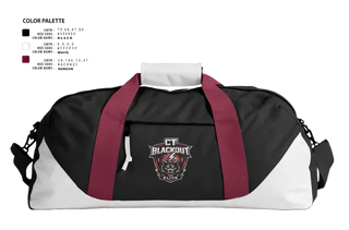 Duffle Bag, CT Blackout Elite, Men's Basketball, Teamtime, Team time, sublimation, custom sports apparel, team uniforms, spirit wear, spiritwear, sports uniforms, custom shirts, team store, custom team store, fundraiser sports, apparel fundraiser