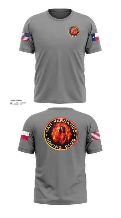 San Fernando Boxing Club 92427997 Short Sleeve Performance Shirt - 50