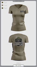Gulfcoast Guerillas 63663465 Women's Short Sleeve V-neck Shirt - 2