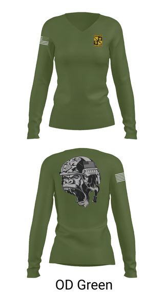 Womens Long Sleeve Vneck Shirt, Gorilla battalion, , Teamtime, Team time, sublimation, custom sports apparel, team uniforms, spirit wear, spiritwear, sports uniforms, custom shirts, team store, custom team store, fundraiser sports, apparel fundraiser