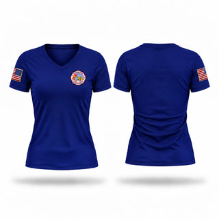 Womens Short Sleeve Vneck Shirt, Chandler Fire, Fire Department, Teamtime, Team time, sublimation, custom sports apparel, team uniforms, spirit wear, spiritwear, sports uniforms, custom shirts, team store, custom team store, fundraiser sports, apparel fundraiser
