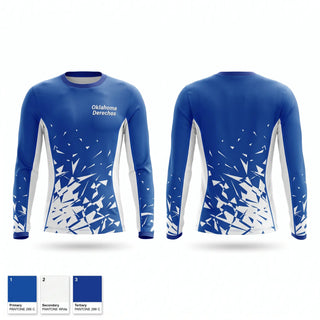 Long Sleeve Performance Shirt, Oklahoma Derechos, Baseball, Teamtime, Team time, sublimation, custom sports apparel, team uniforms, spirit wear, spiritwear, sports uniforms, custom shirts, team store, custom team store, fundraiser sports, apparel fundraiser