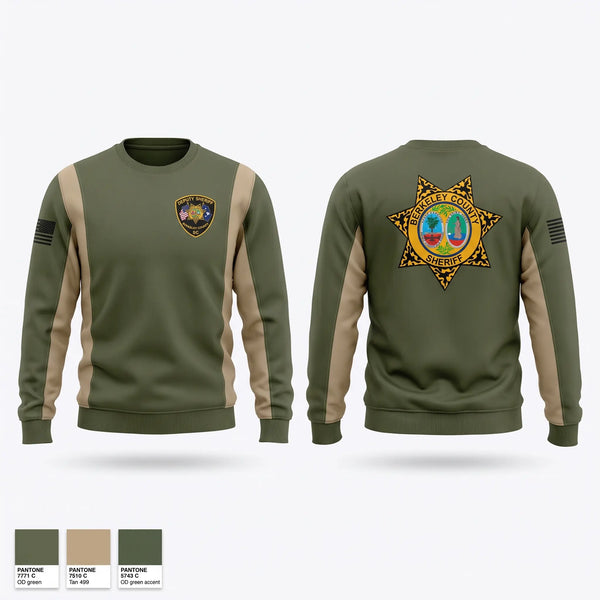 Crew Neck Sweatshirt, Berkeley County Sheriff Office, Police, Teamtime, Team time, sublimation, custom sports apparel, team uniforms, spirit wear, spiritwear, sports uniforms, custom shirts, team store, custom team store, fundraiser sports, apparel fundraiser