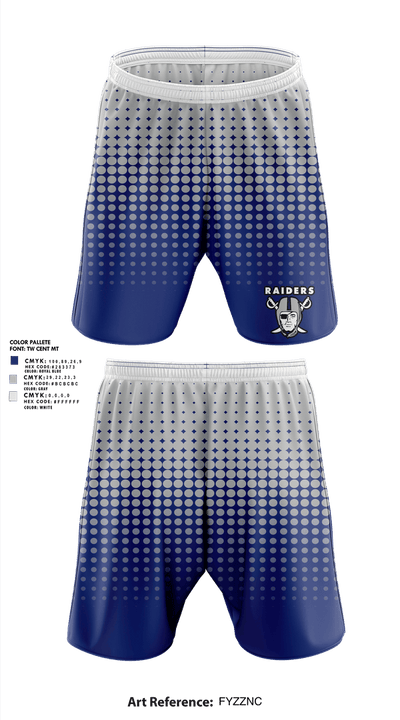 Brent Raiders 95359383 Athletic Shorts With Pockets - 1