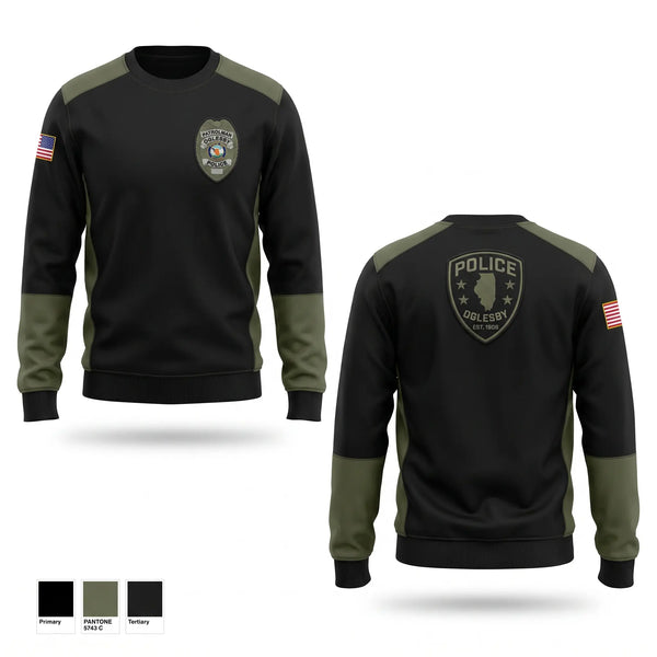 Crew Neck Sweatshirt, Oglesby, Police, Teamtime, Team time, sublimation, custom sports apparel, team uniforms, spirit wear, spiritwear, sports uniforms, custom shirts, team store, custom team store, fundraiser sports, apparel fundraiser